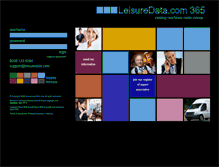 Tablet Screenshot of leisuredata365.com